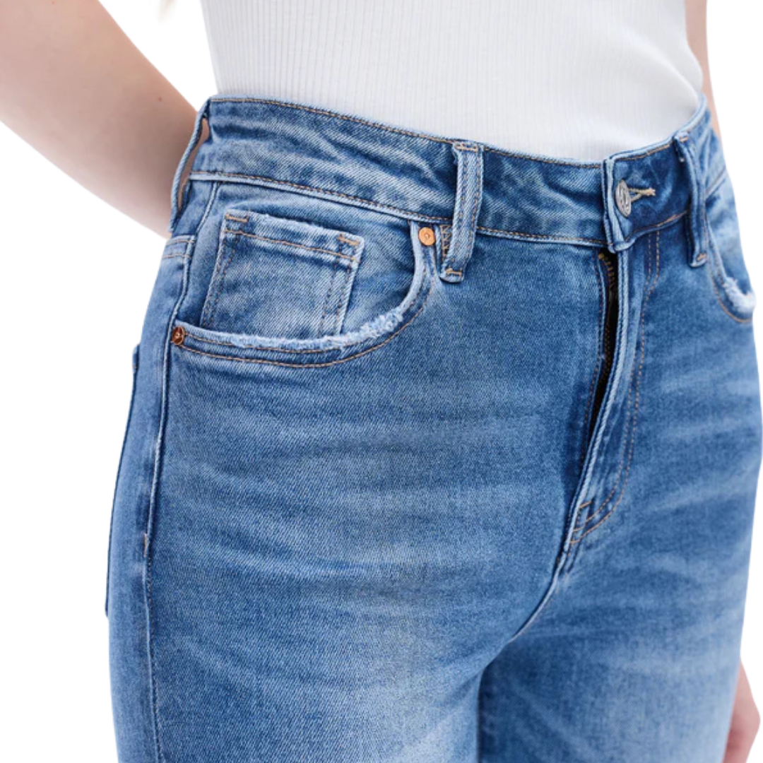 Bayeas Women's High Rise Flare Southern Jeans