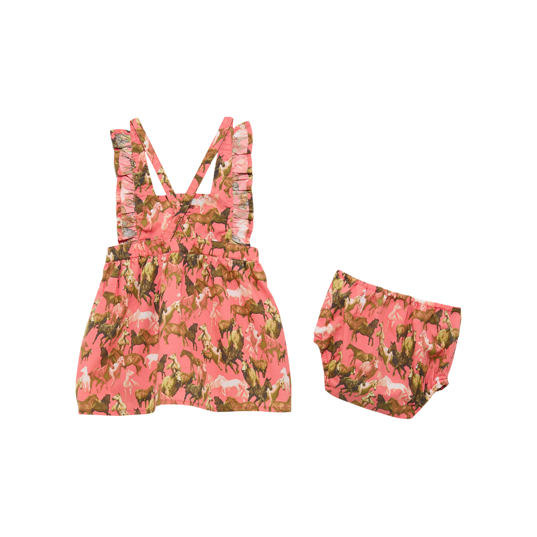 Wrangler Infant Girl's Print Coral Dress
