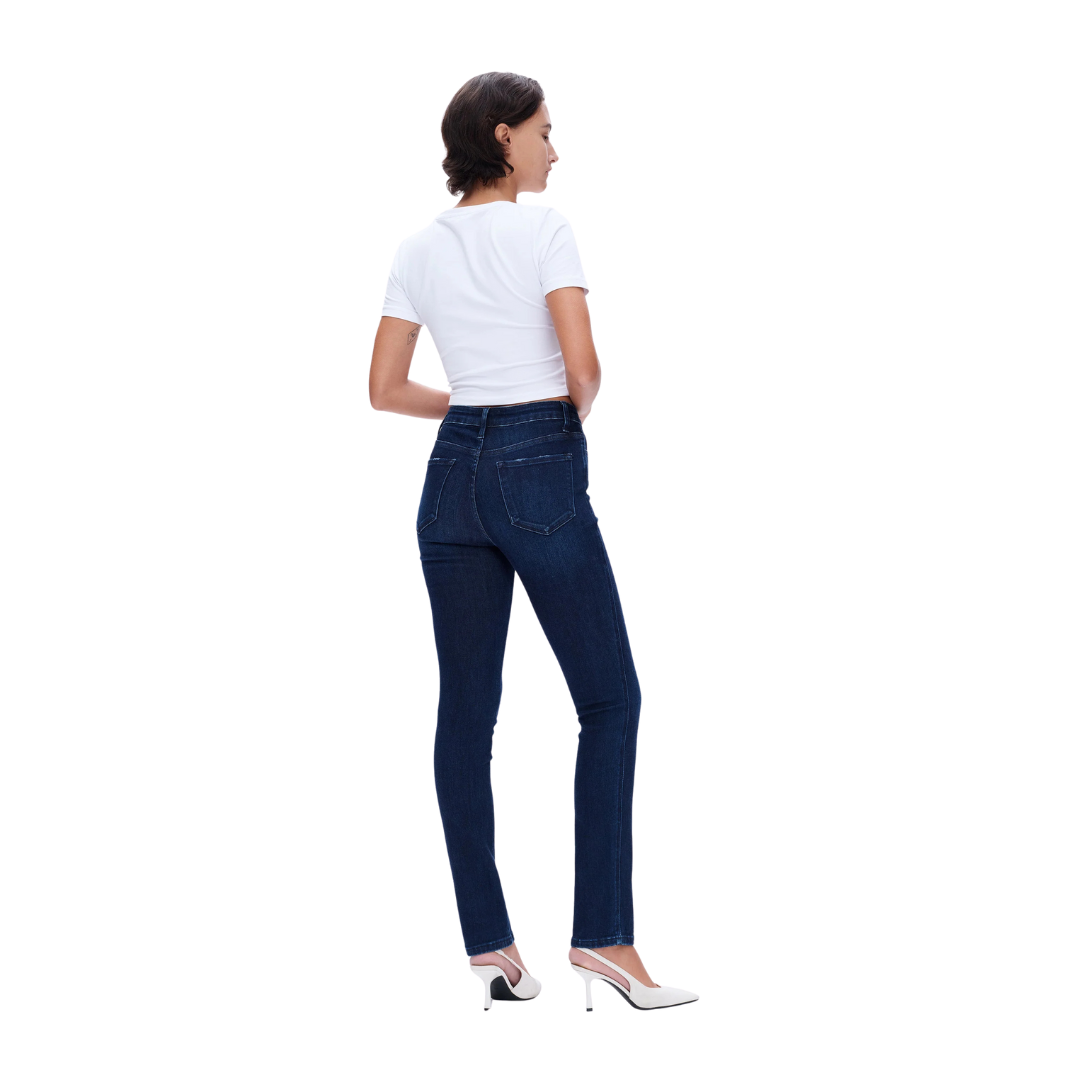 Bayeas Women's July Mid Rise Slim Blue Jeans