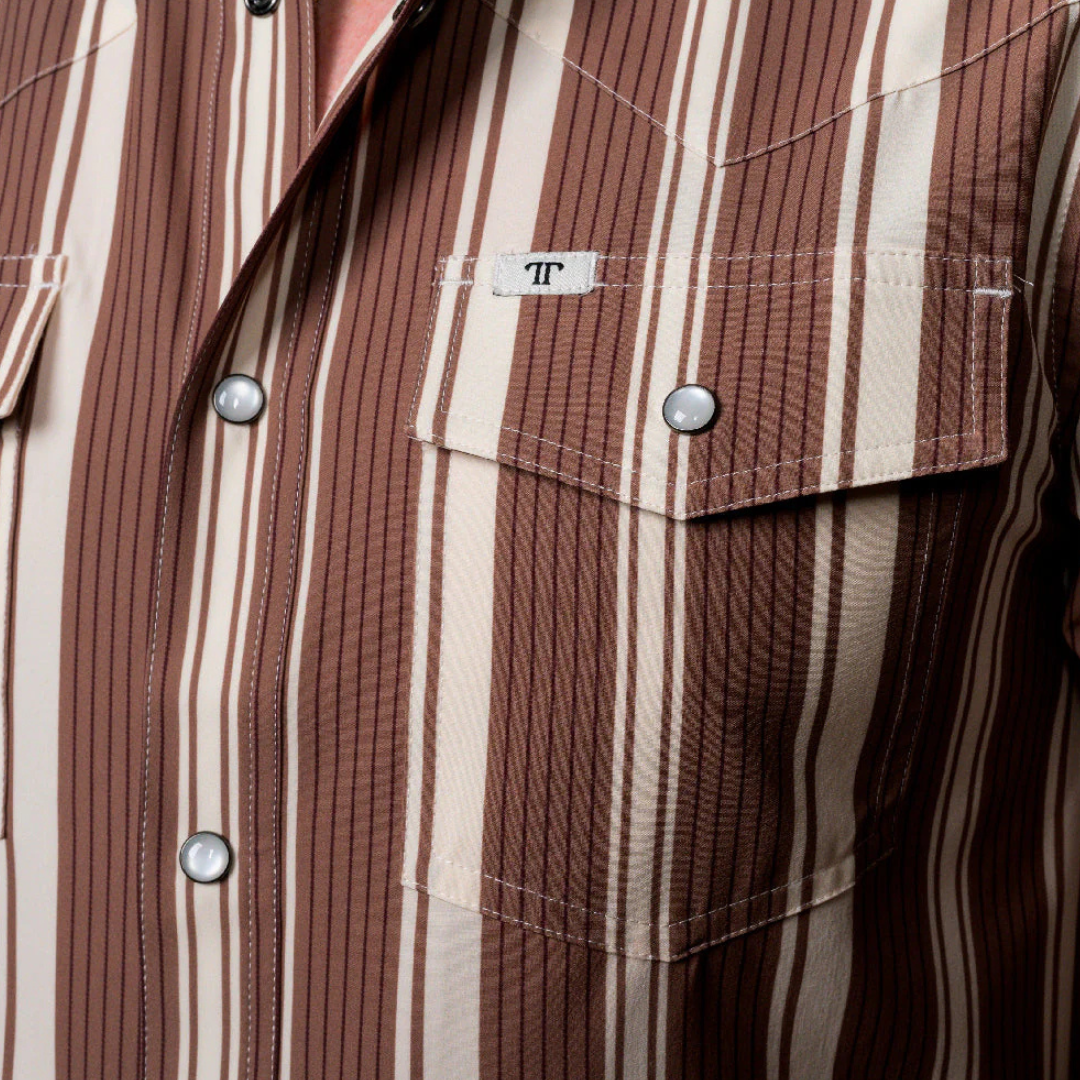 Ferrell Men's Print Snap Multicolor Shirt