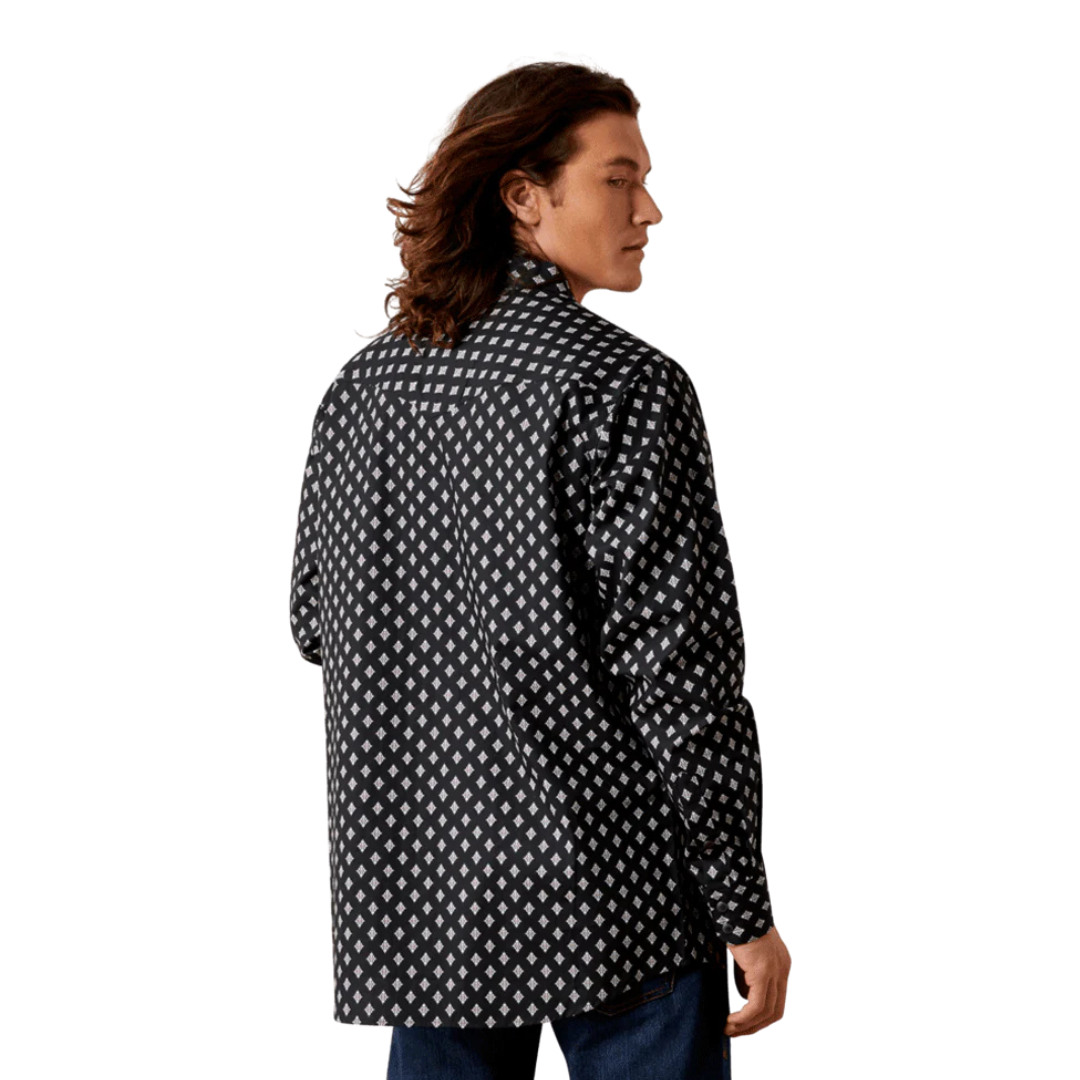 Ariat Men's Felix Fitted Shirt Casual Black Shirt