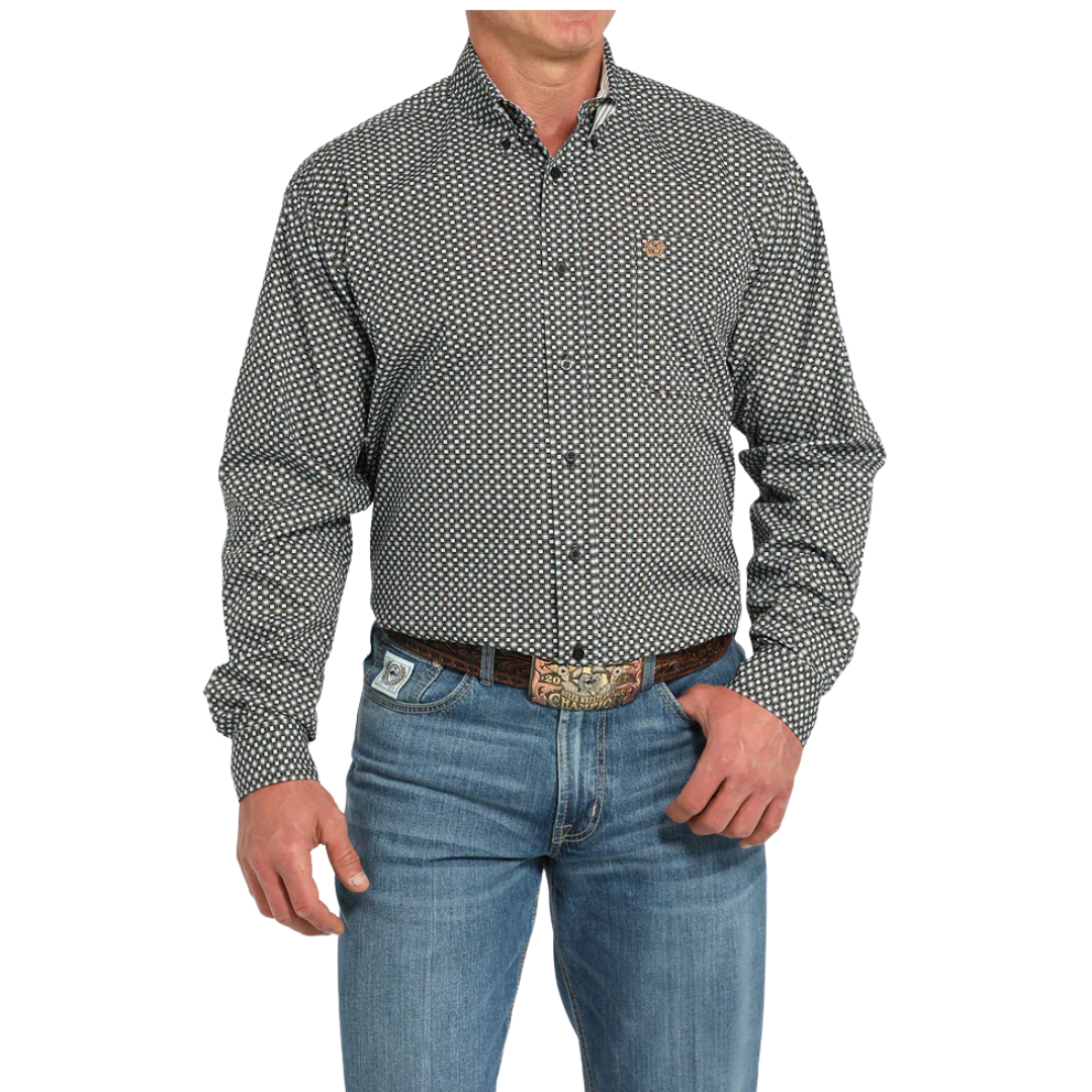 Cinch Men’s Print Black Shirt