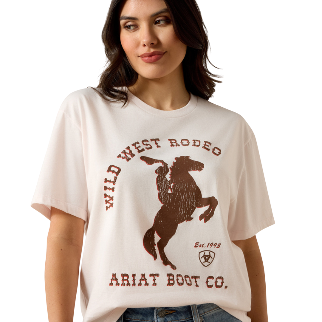 Ariat Women's Tint Wild West Pink Tee Shirt