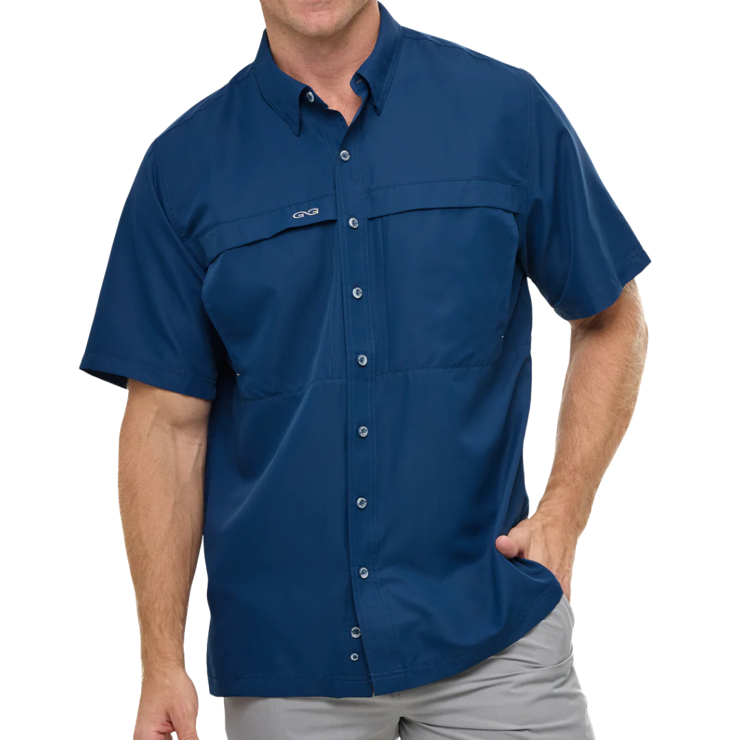 Gameguard Men's Microfiber Deep Water Blue Shirt