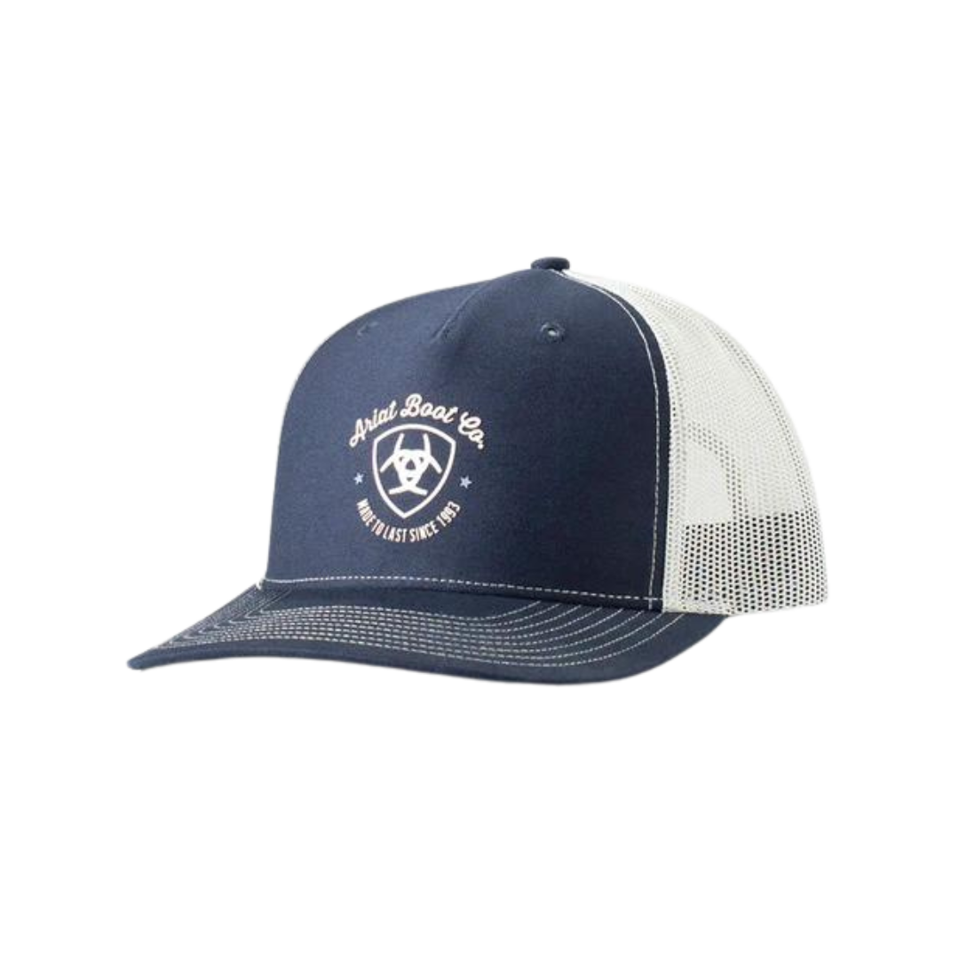 Ariat Men's Navy Printed Logo Cap