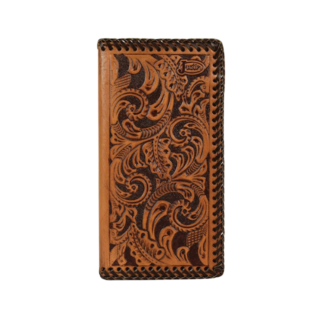 Hooey Unisex Rodeo Tooled Whisptitch Brown Wallet