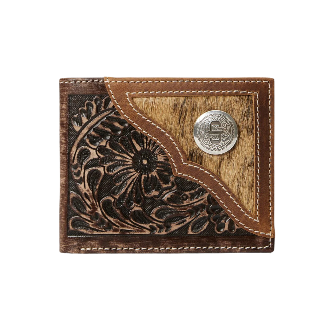 Stetson Women's Hair On Hide Concho Bifold Wallet