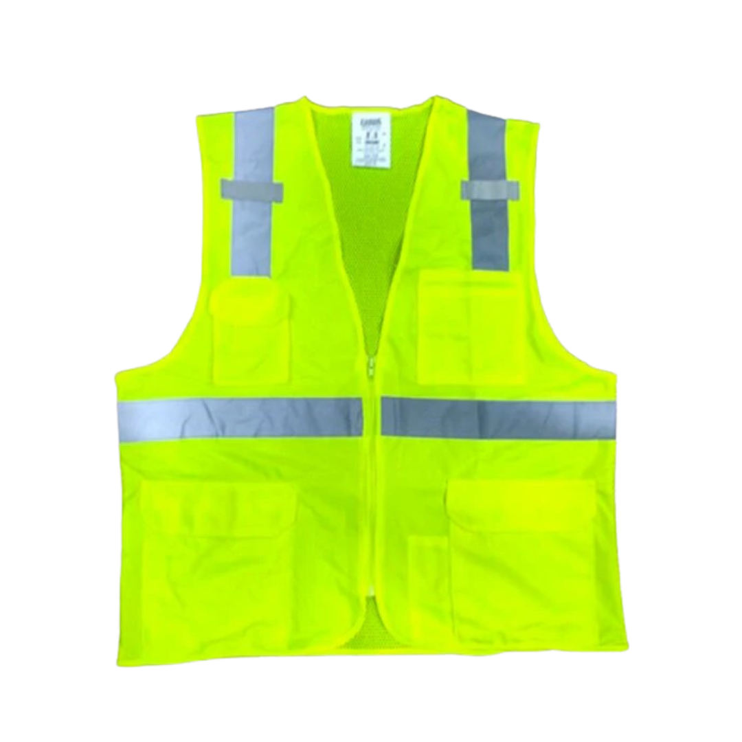 Taj Imports Forge  Hi-Vis Surveyor Zip Eight Pocket Vest