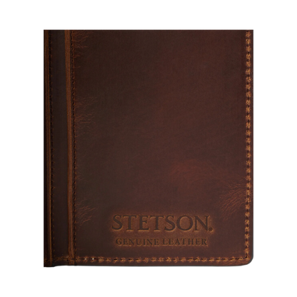 Gem Dandy Stetson Vintage Brown Hair On Tooled Wallet