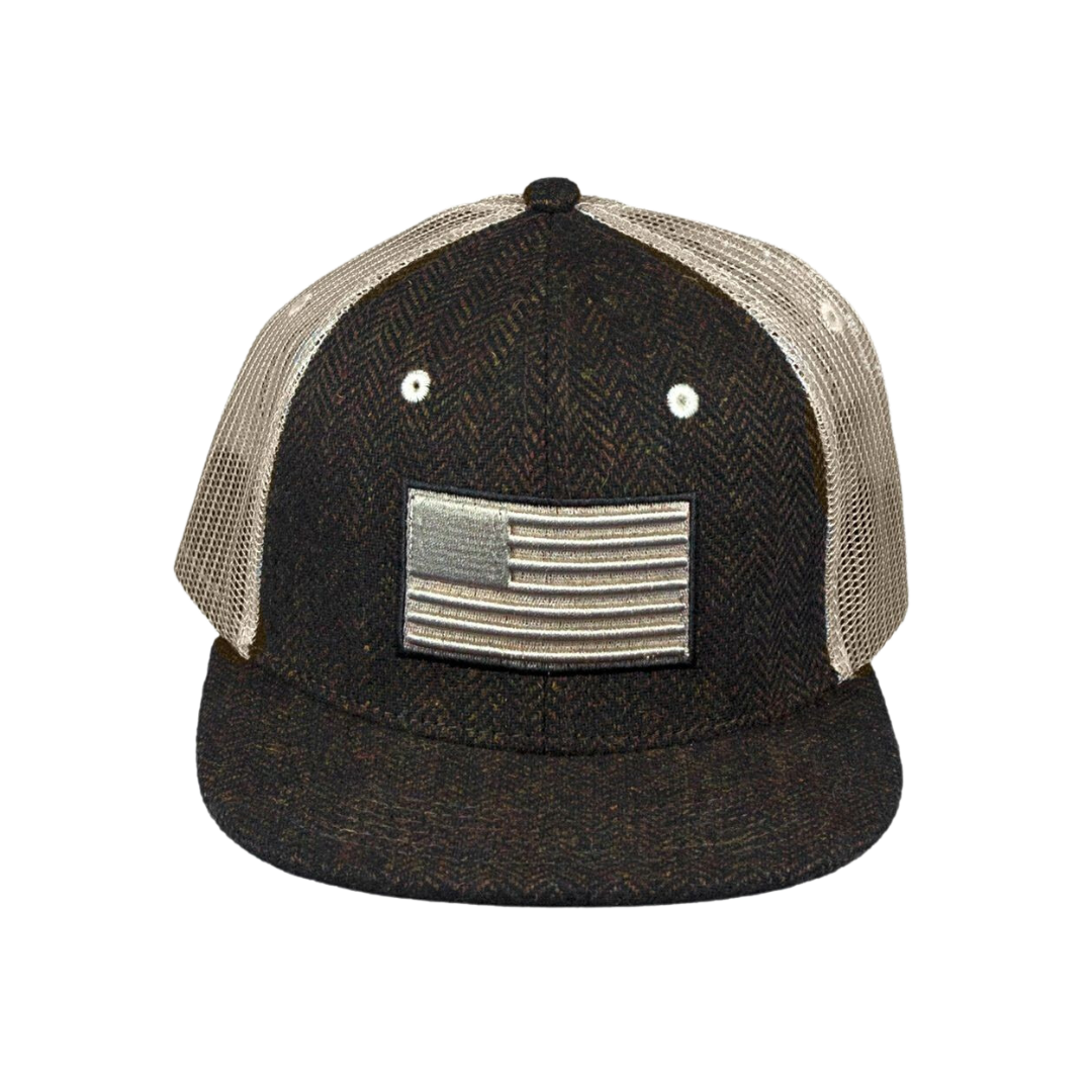 Shop The Boot Jack for John Deere Men's Black And White American Flag Hats