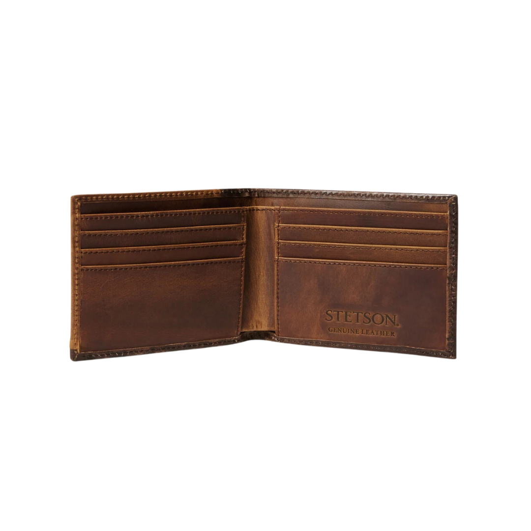 Stetson Women's Hair On Hide Concho Bifold Wallet