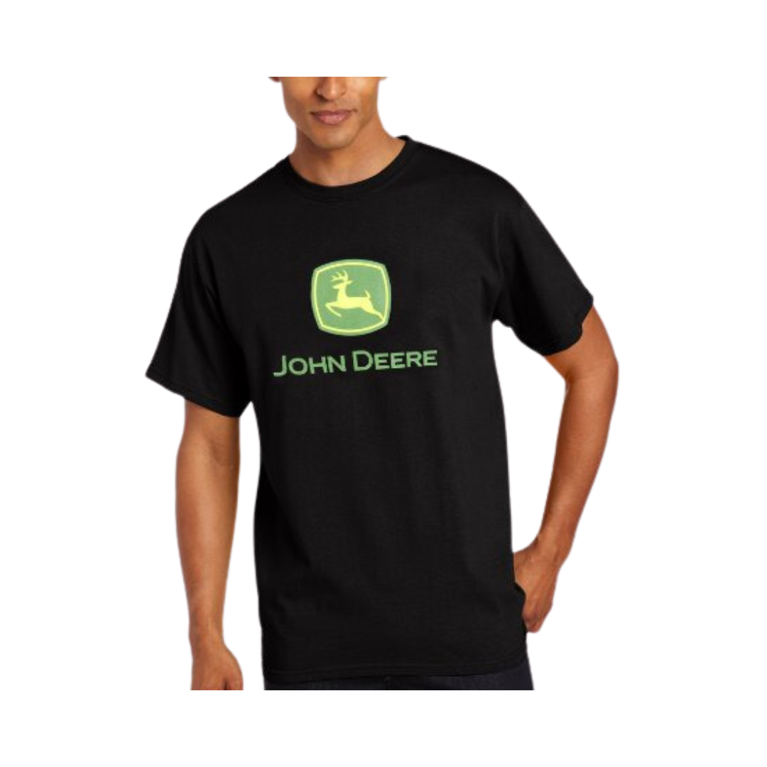 John Deere Men's Short Sleeve Black Shirt