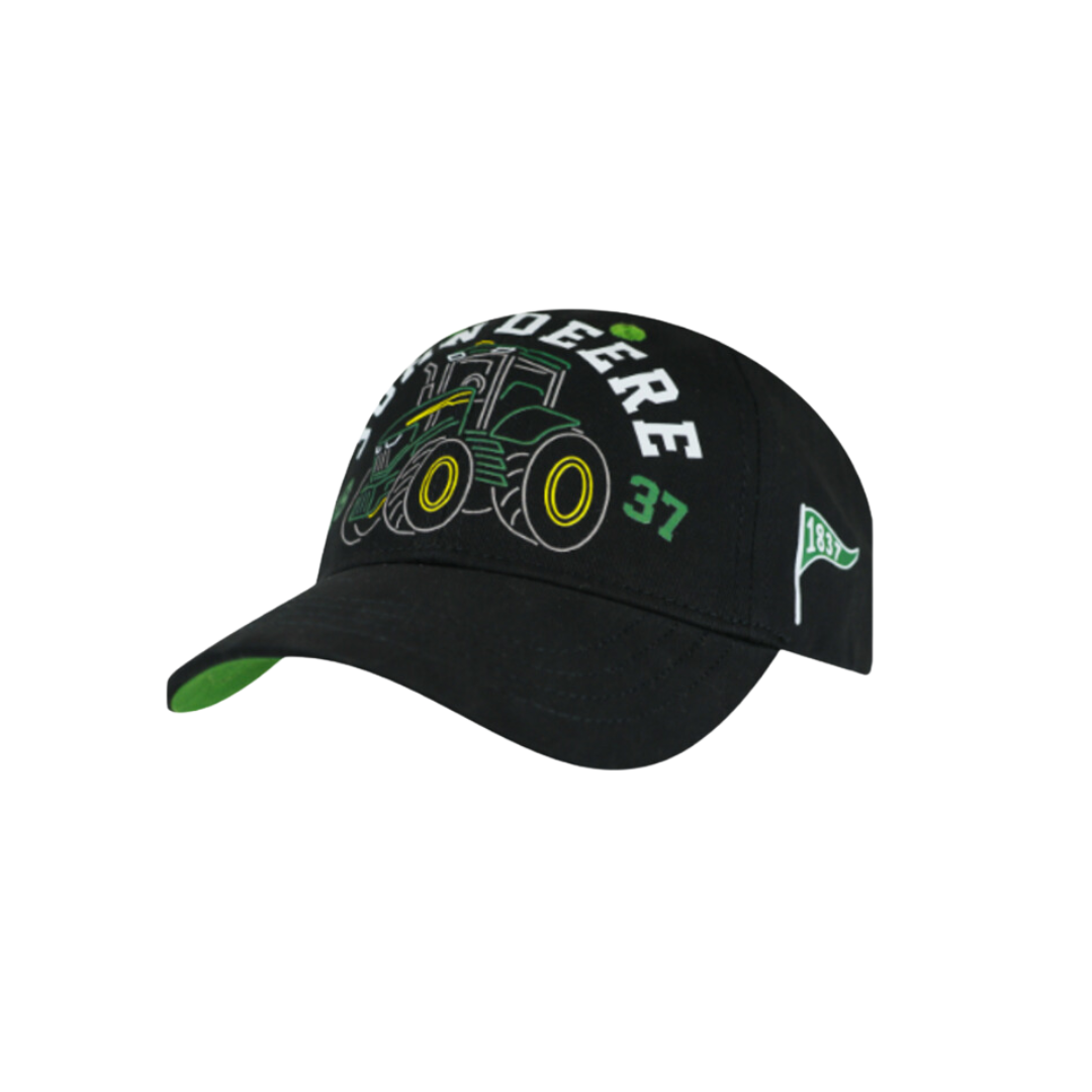 John Deere Kid's Tractor Baseball Black Cap