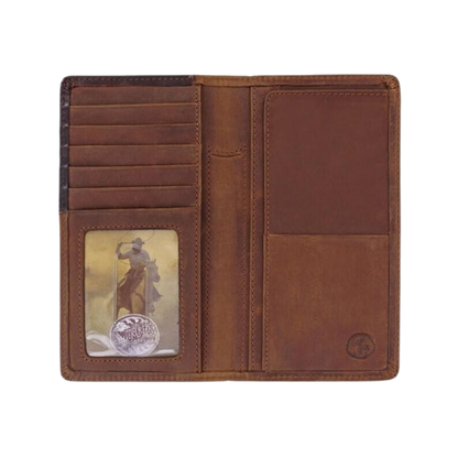 Tony Lama Tooled Buckaroo Bark Wallet