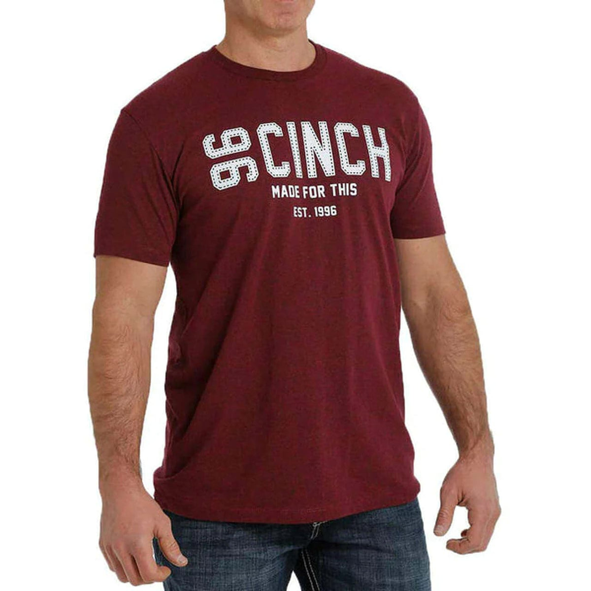 Cinch Men's Maroon Red T-Shirt