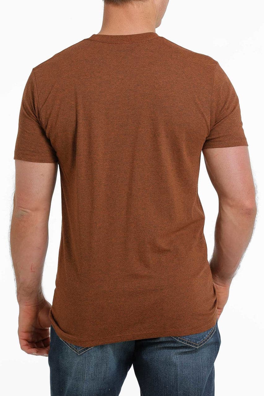 Cinch Men's Copper Sunset Western Brown T-Shirt