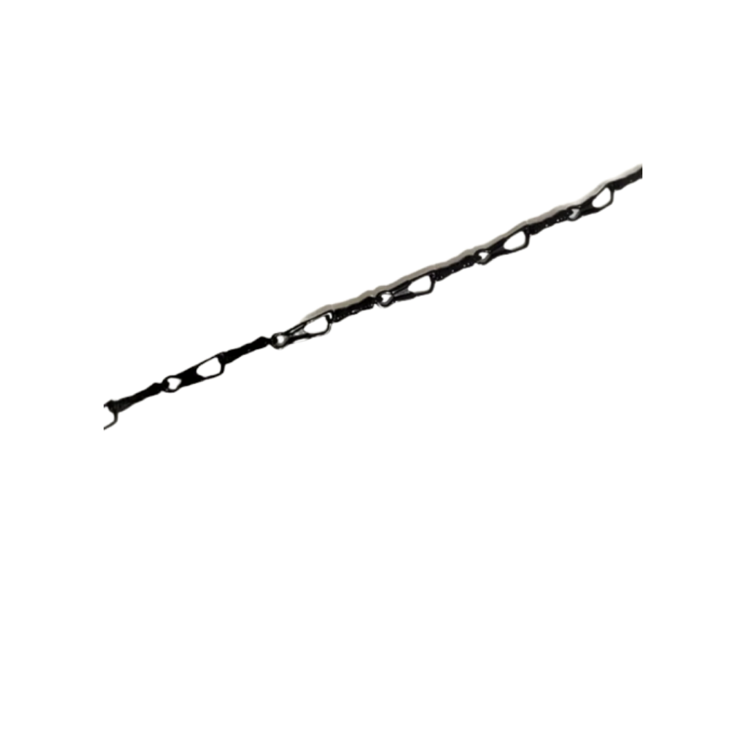 De La Cruz Unisex Gold Fishermans Black Necklace