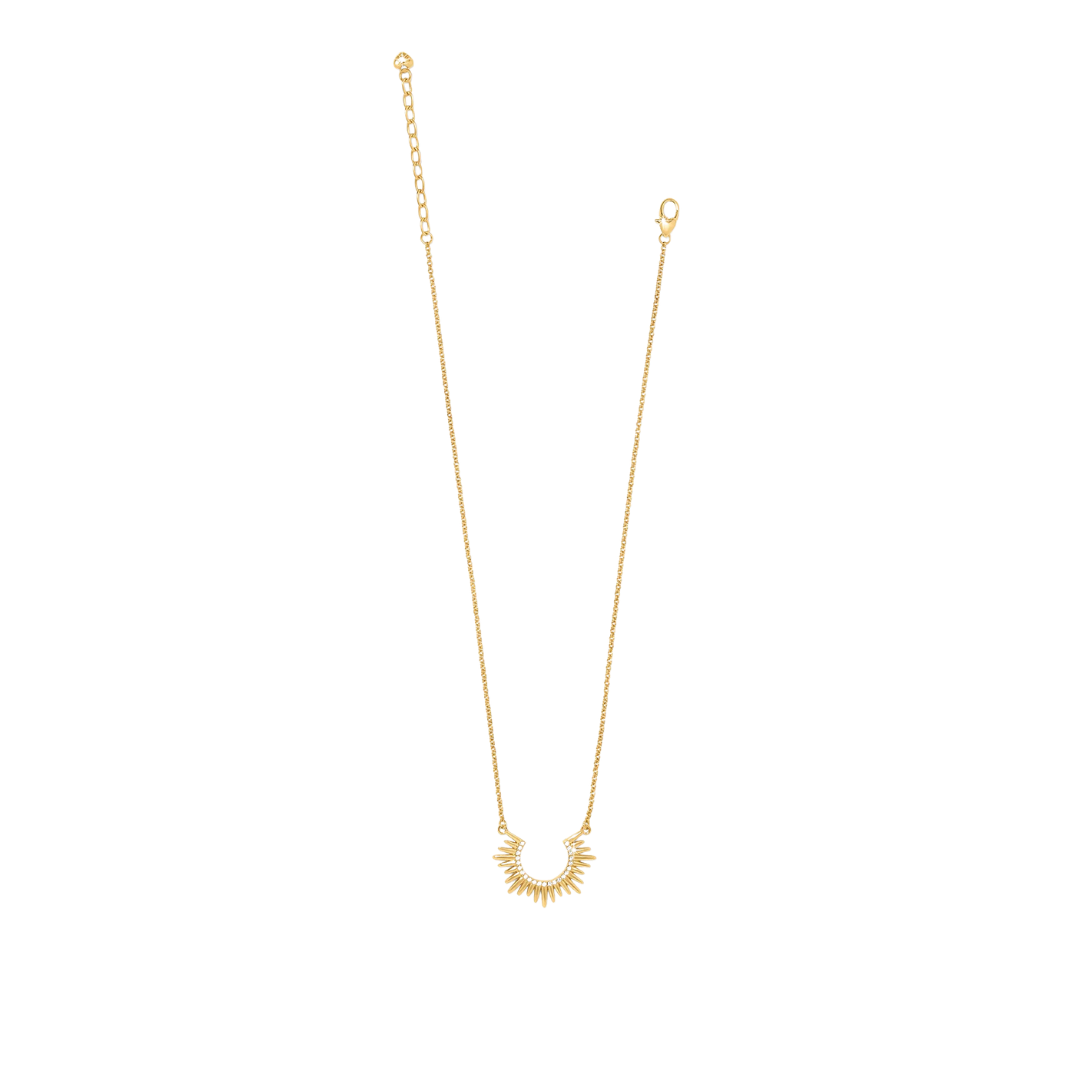 Brighton Women's Solara Crescent Yellow Necklace