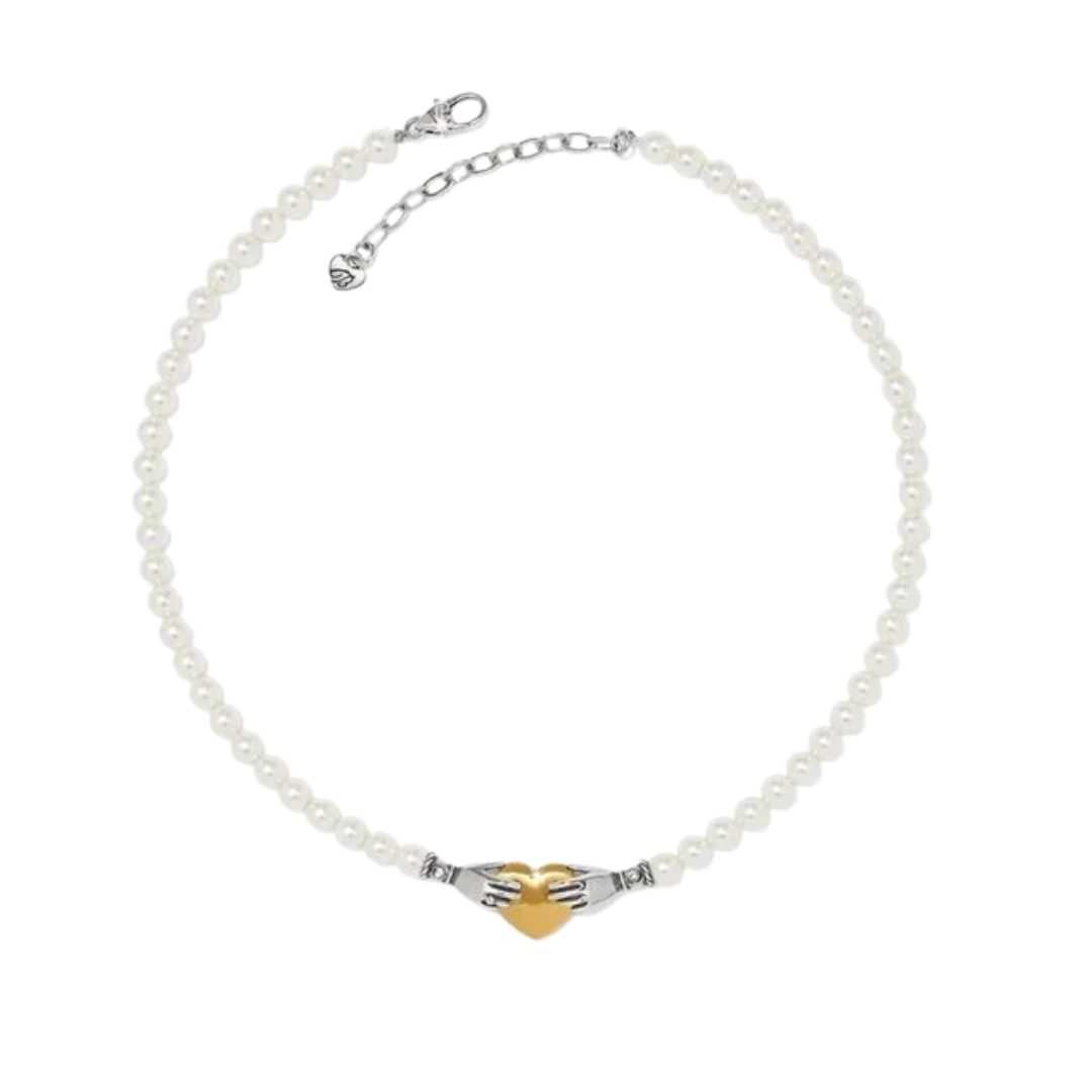 Brighton Women's Loving Hands Grey Necklace