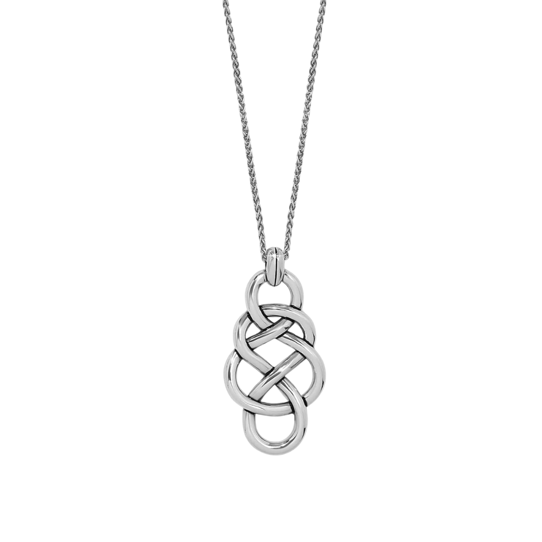 Brighton Women's Interlok Braid Pendant Silver Necklace