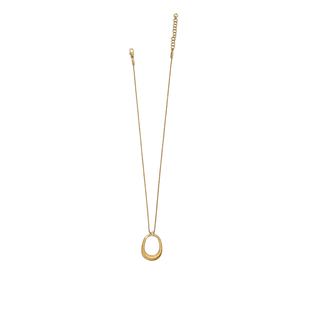 Brighton Women's Meridian Geo Open Ring Gold Necklace