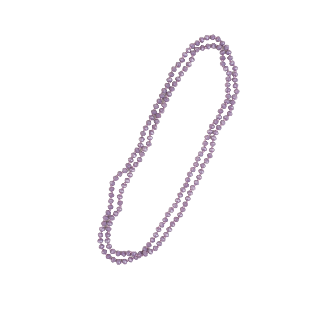 Southern Grace Women's Purple Double Wrap Beaded Necklace