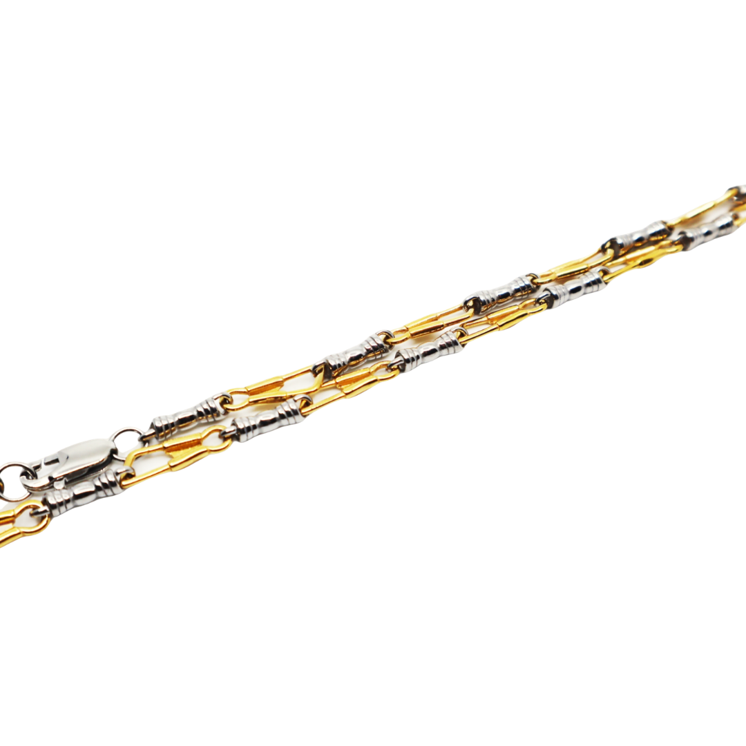 De La Cruz Unisex Gold Fishermans Yellow Necklace