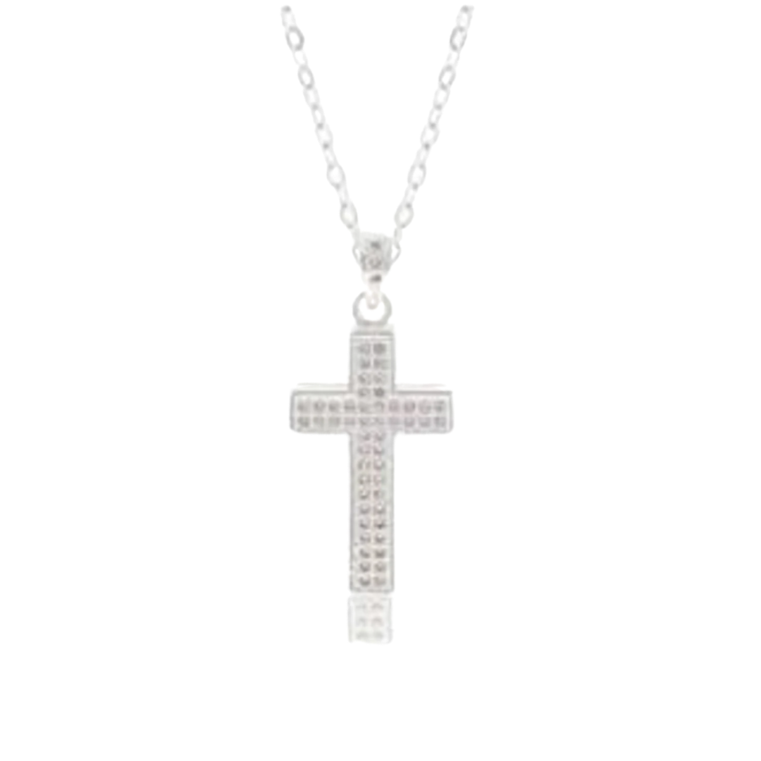 Montana Silversmiths Women's Unwavering Faith Rhinestone Grey Necklace