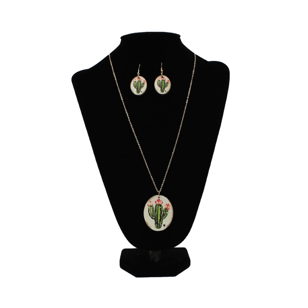 Silver Strike Women's Multicolor Necklace Earrings Set