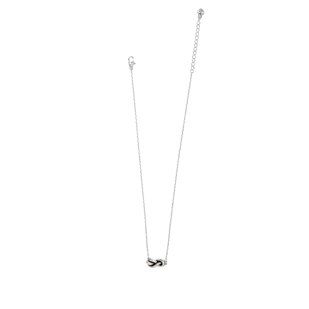 Brighton Women's Single Knot Petite Silver Necklace