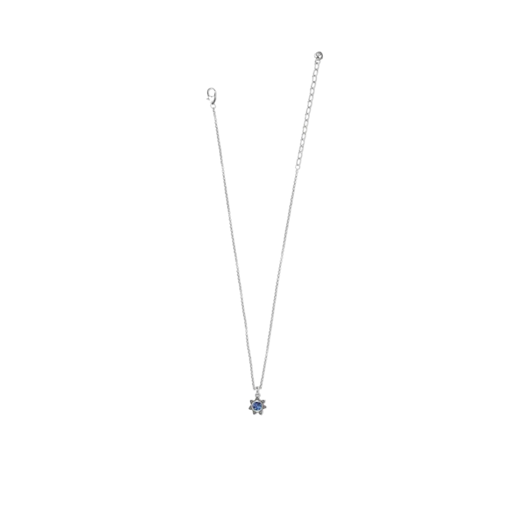 Brighton Women's Everbloom Sunflower September Sapphire Necklace