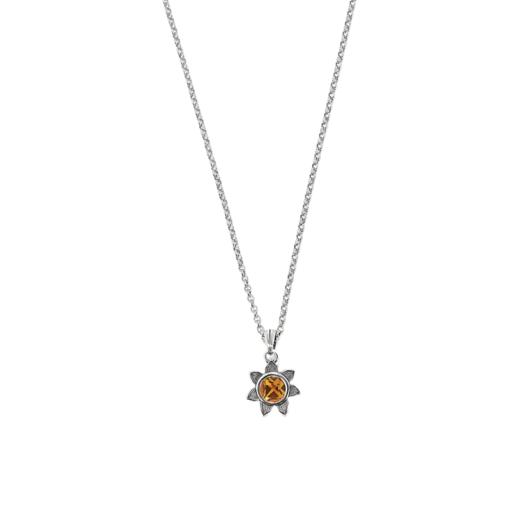 Brighton Women's Everbloom Sunflower November Topaz Necklace