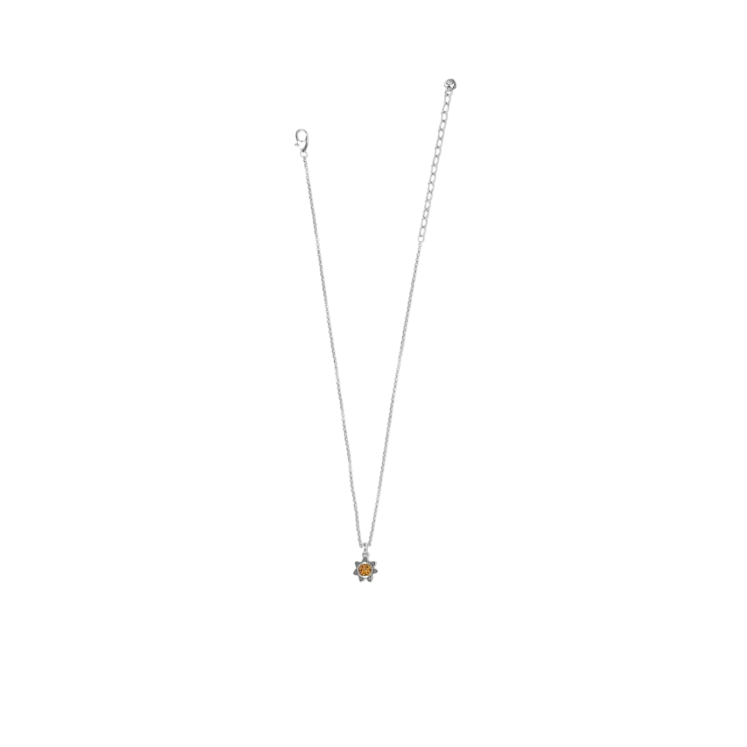 Brighton Women's Everbloom Sunflower November Topaz Necklace