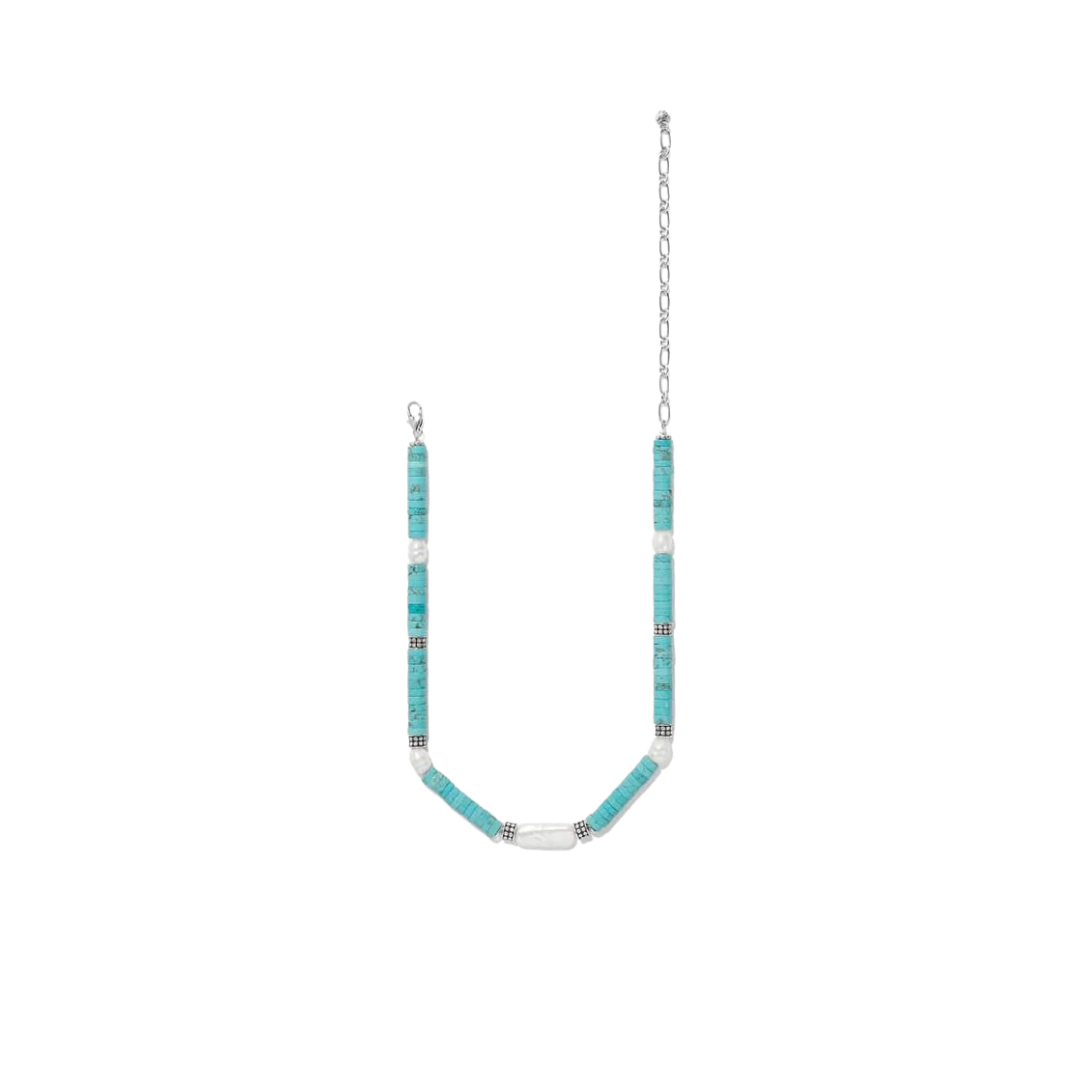 Brighton Women's Pebble Pearl Coast Silver Necklace