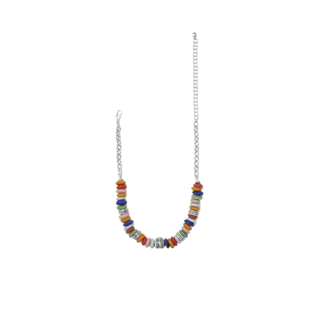 Brighton Women's Mingle Medley Beaded Sphere Silver Multicolor Necklace