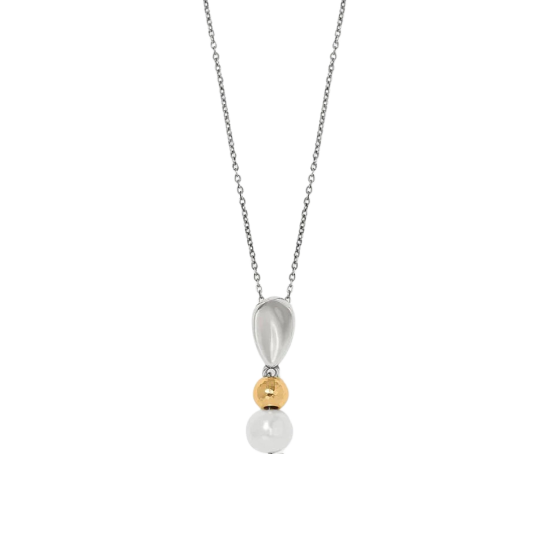 Brighton Women's Cascade Unity Pearl Silver Gold Necklace