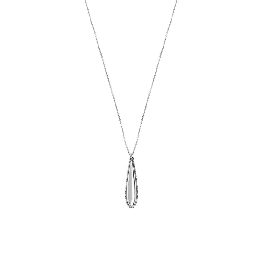 Brighton Women's Pretty Tough Small Droplet Silver Necklace