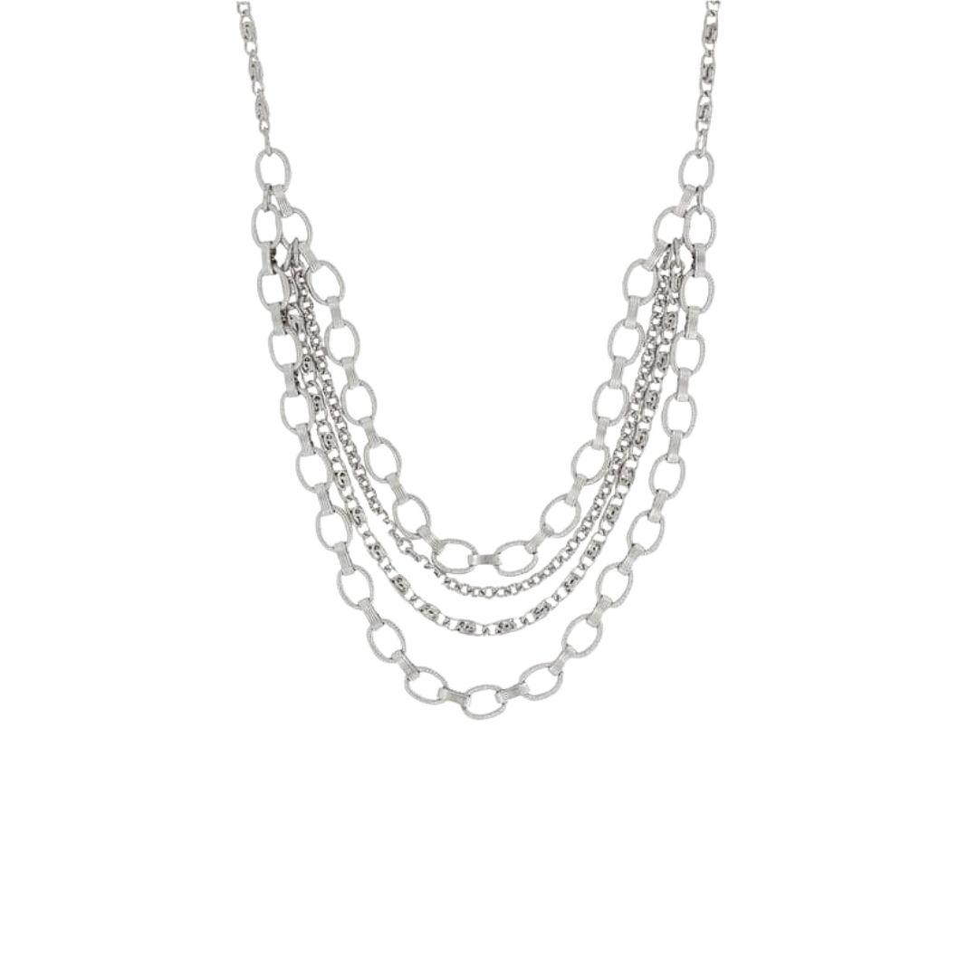 Montana Silversmiths Women's Oval Links Grey Necklace