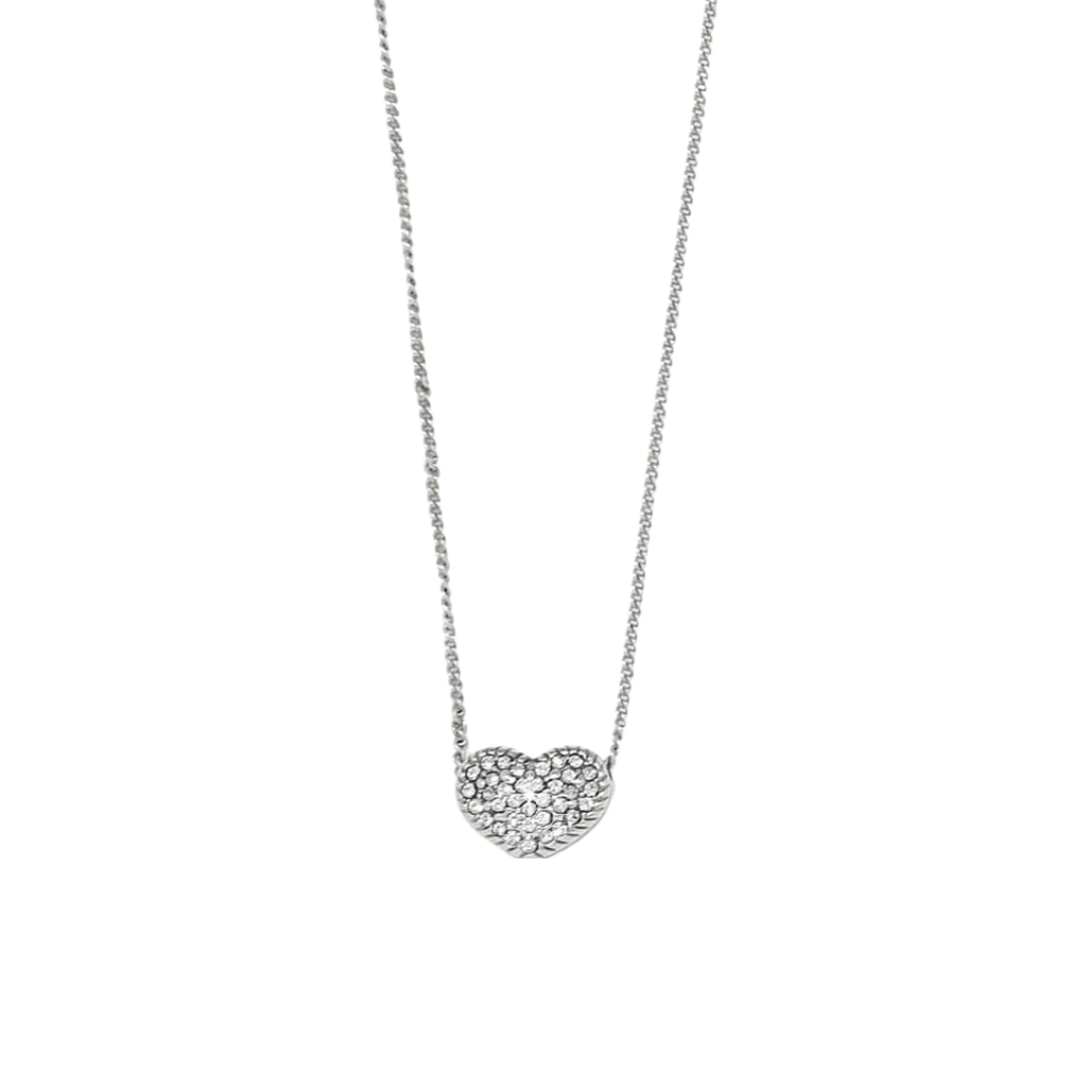 Brighton Women's Illumina Celeste Heart Petite Silver Necklace