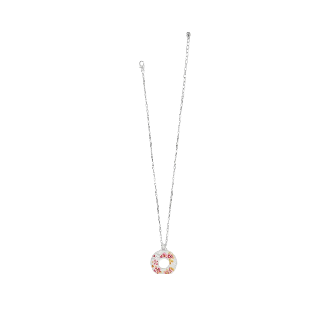 Brighton Women's Kyoto In Bloom Sakura Ring Silver Multicolor Necklace