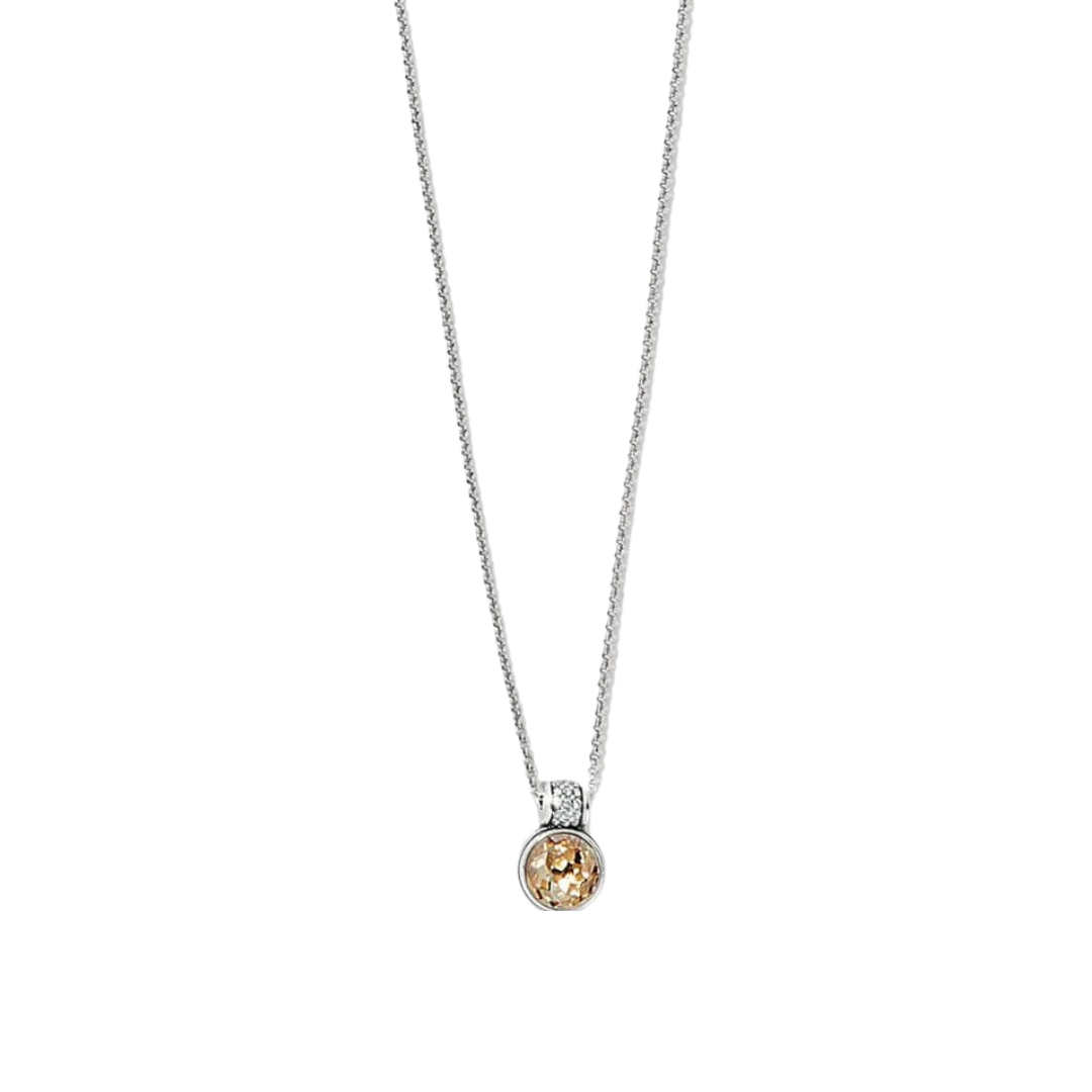 Brighton Women's Meridian Aurora Crystal Petite Silver Golden Necklace