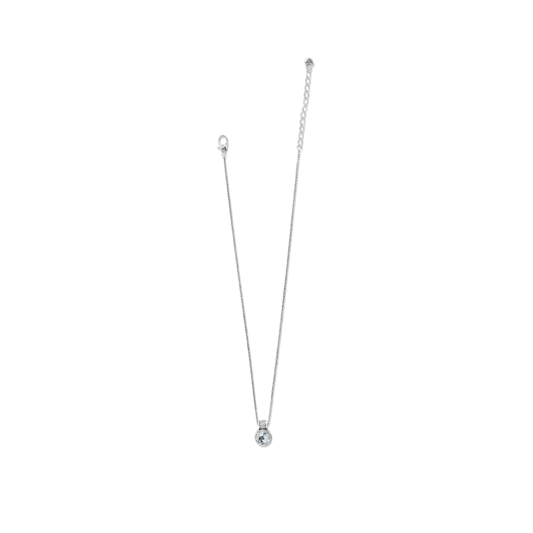 Brighton Women's Meridian Aurora Crystal Petite Silver Necklace