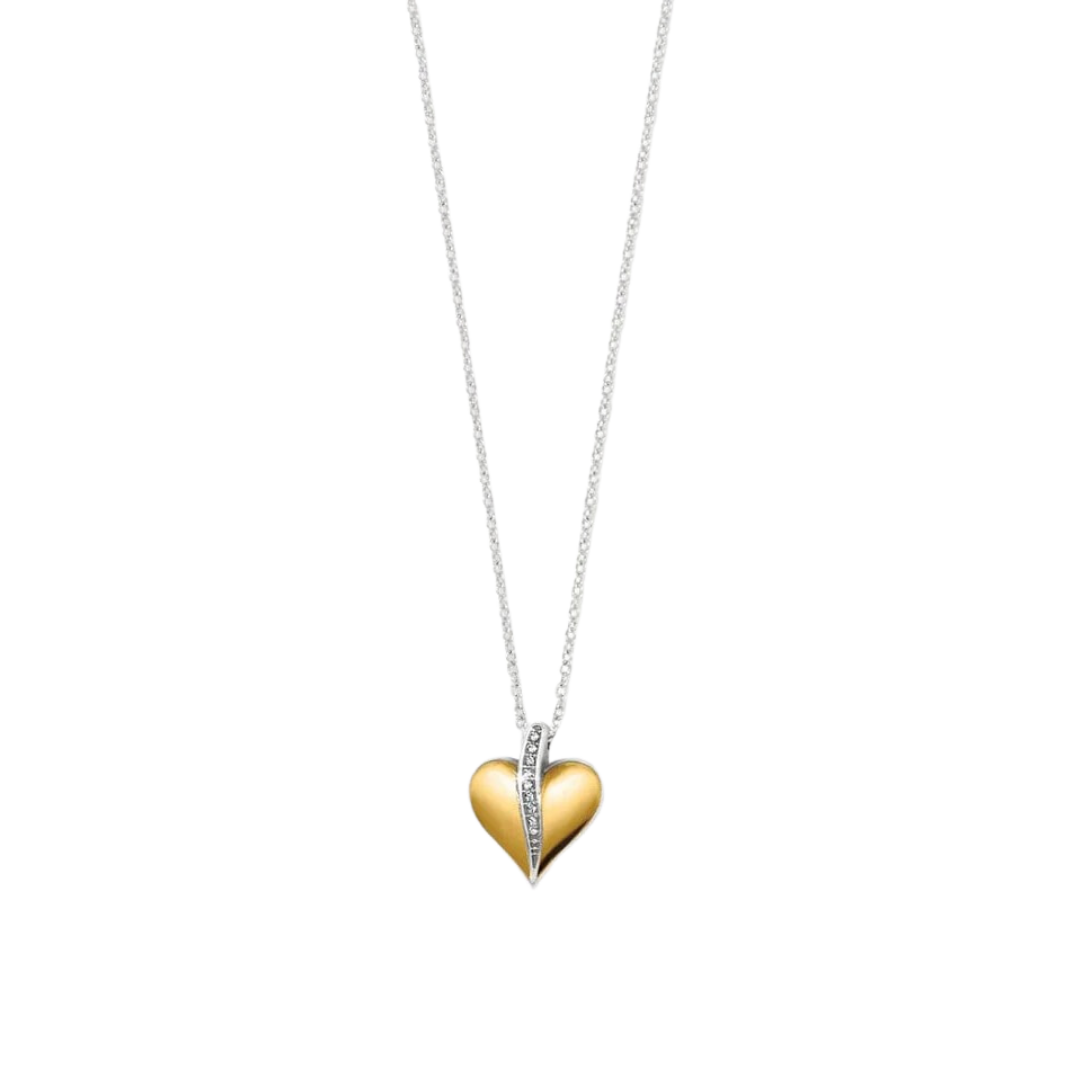 Brighton Women's Precious Heart Silver Gold Necklace