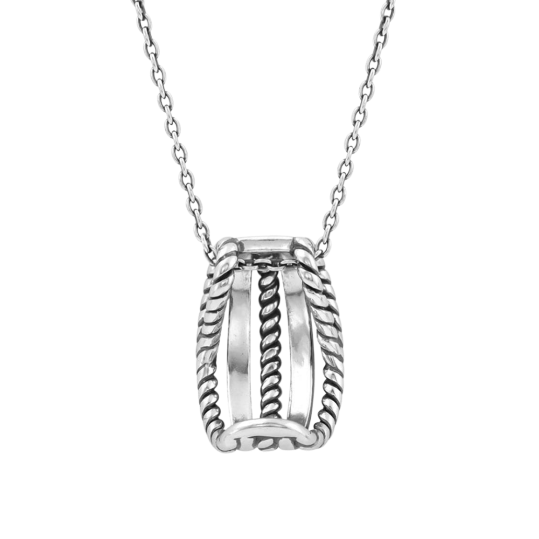 Montana Silversmiths Women's Roped Trio Grey Necklace