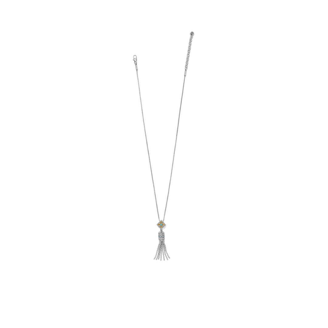 Brighton Women's Mosaic Cerrillos Tassel Silver Necklace