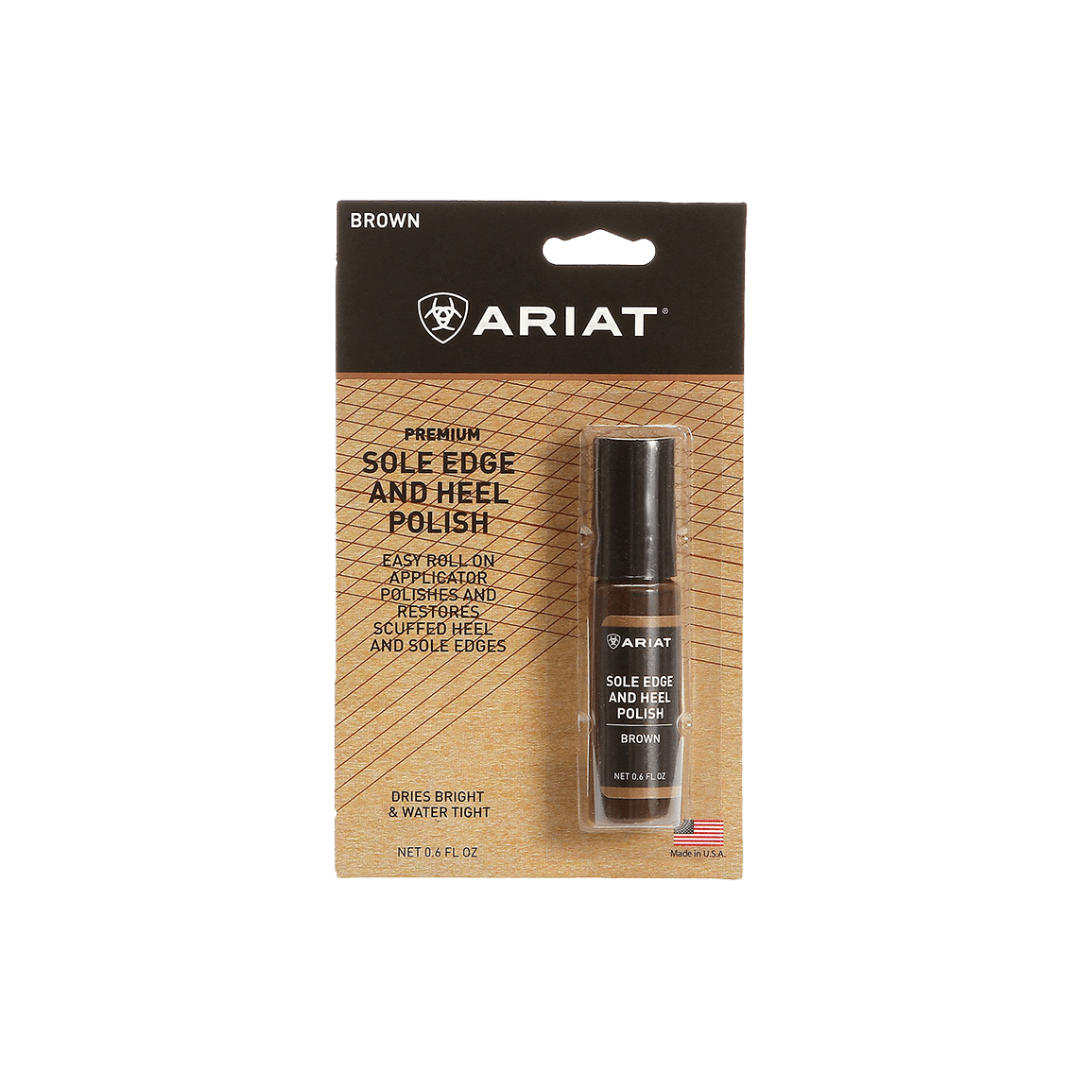 Ariat Sole Edge Heel Brown Polish
