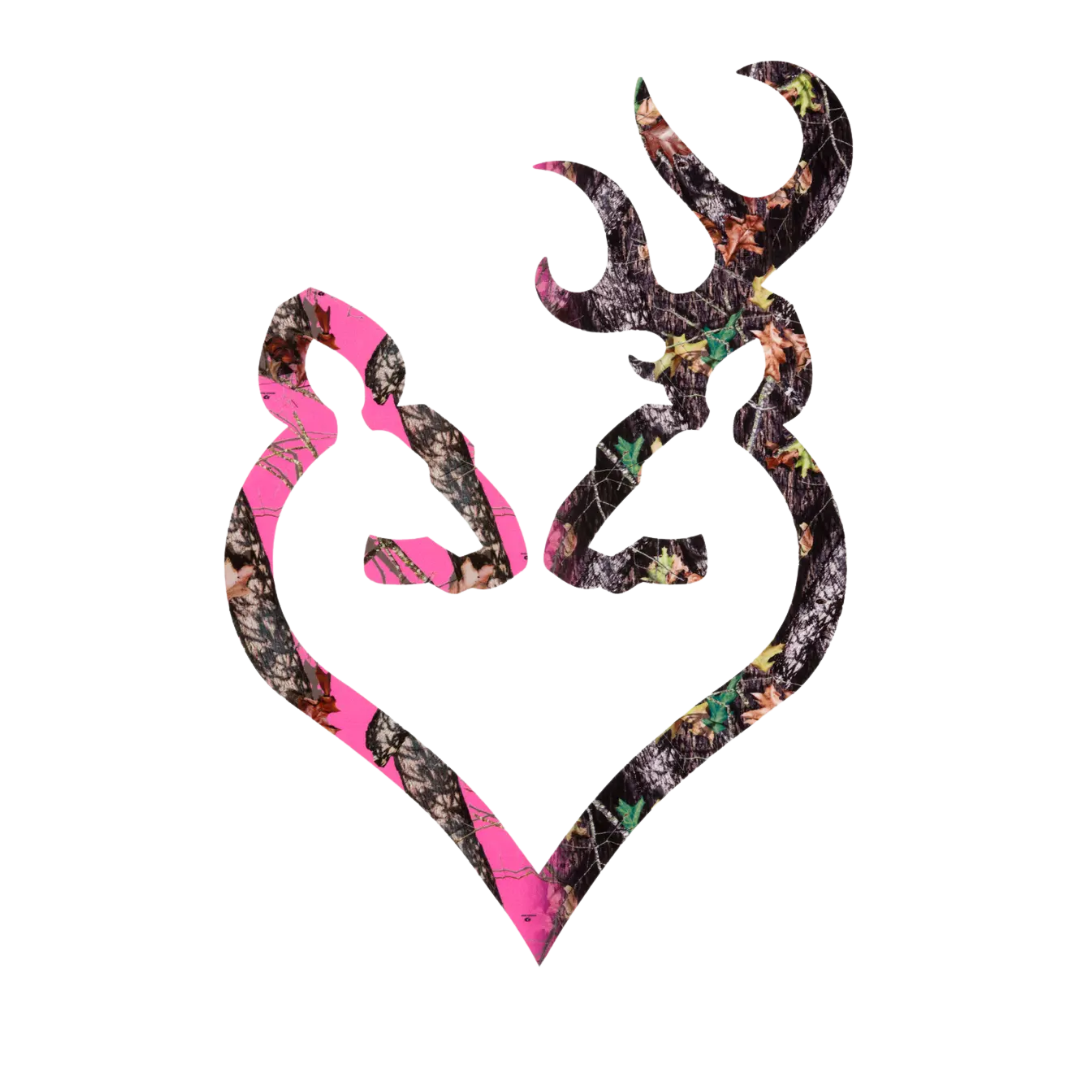 Browning 6" Buck Heart Decal Stickers