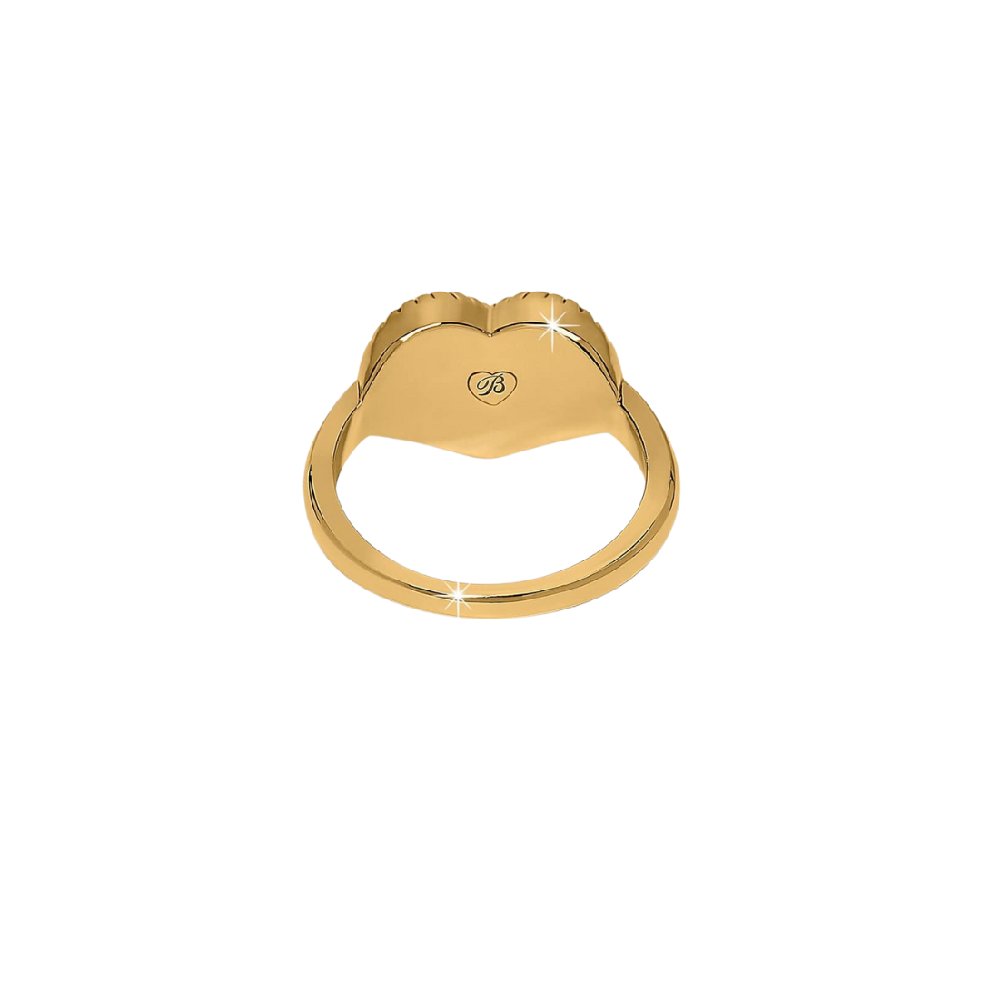 Brighton Women's Illumina Celeste Heart Gold Ring