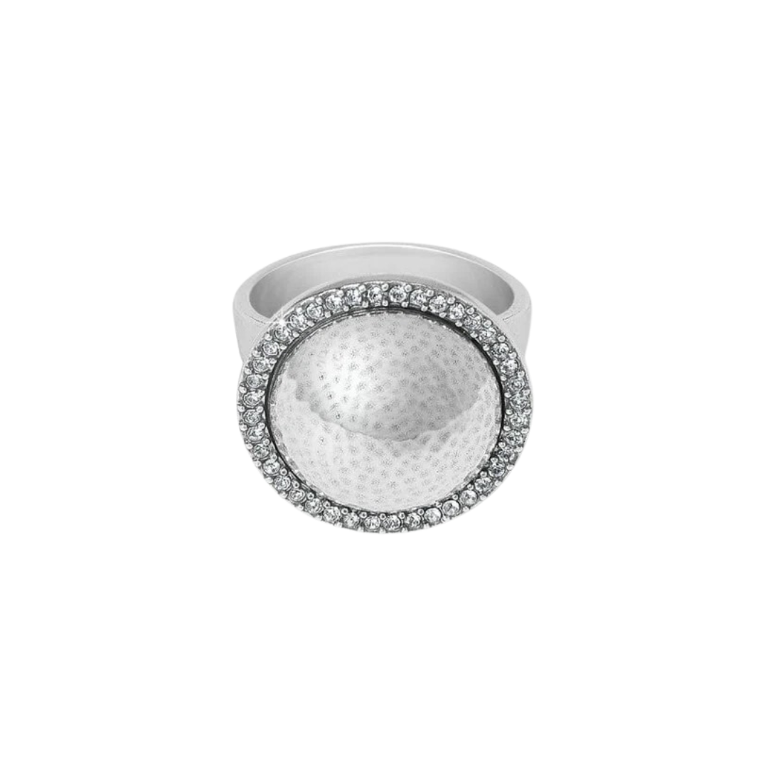 Brighton Women's Meridian Geo Dew Domed Silver Ring