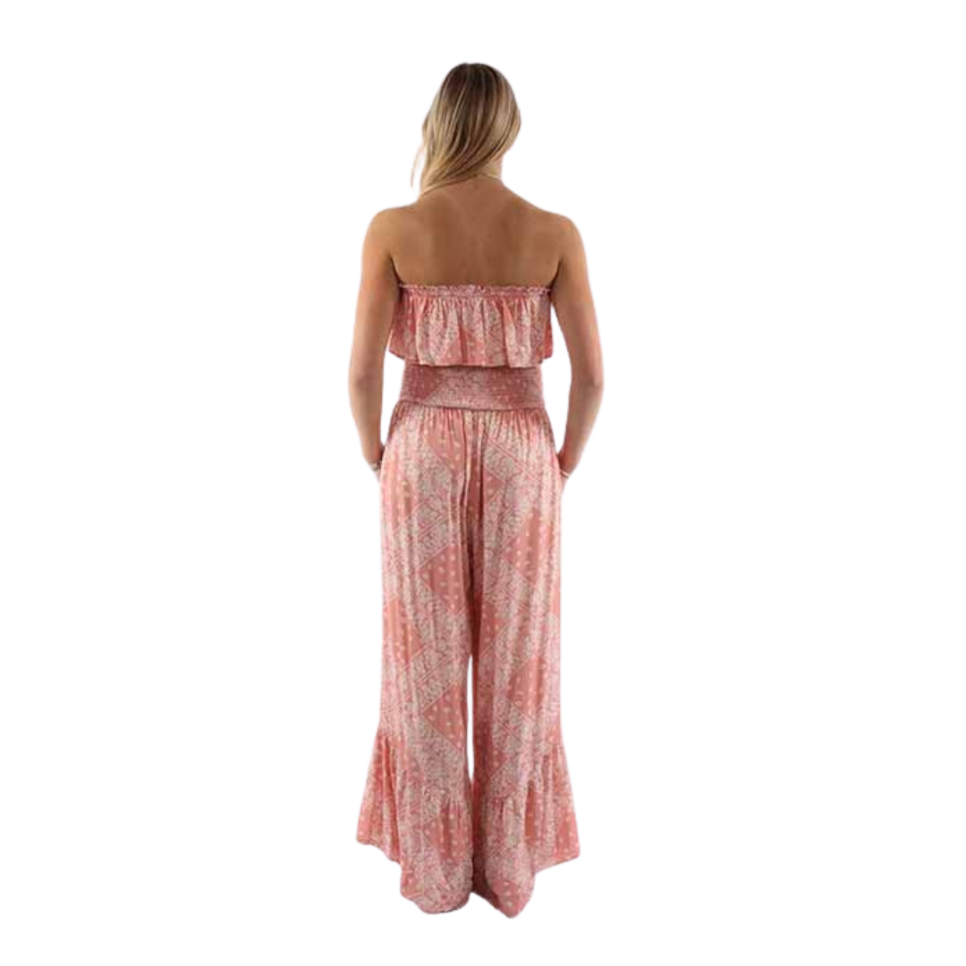 Scully Leather Women's Bandana Dusty Pink Jumpsuit